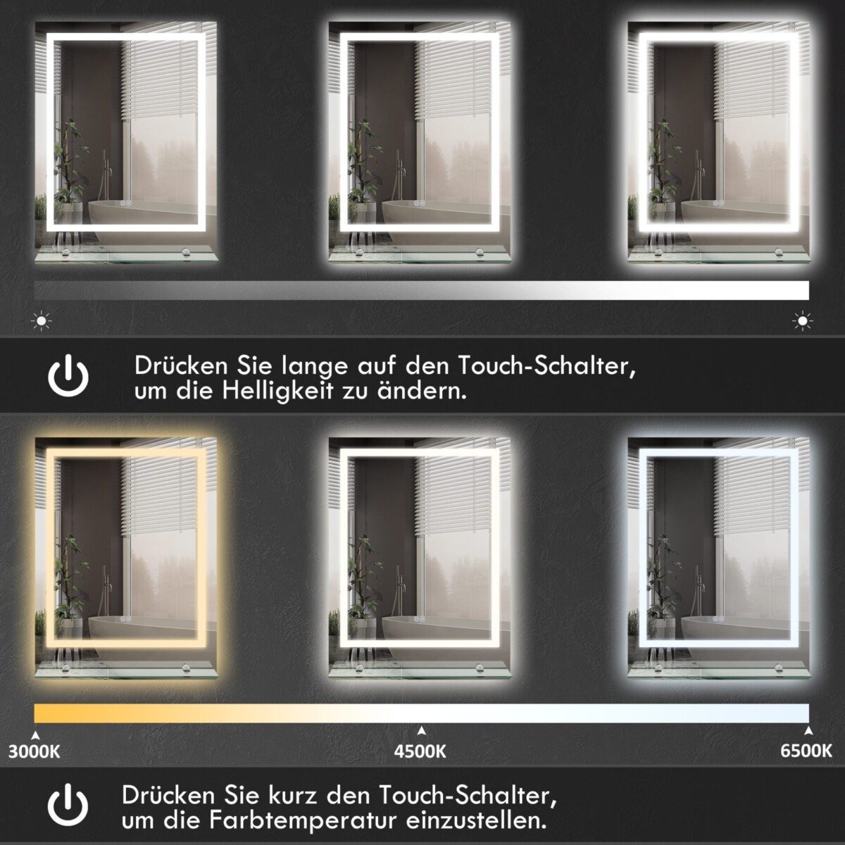 LED-apsvietimu-veidrodis-su-atitirpinimo-funkcija-ir-lentyna-70-x-50-cm-5