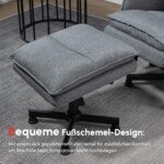 Masažinis krėslas su 8 taškų vibraciniu masažu ir pakoja