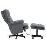 Masažinis krėslas su 8 taškų vibraciniu masažu ir pakoja