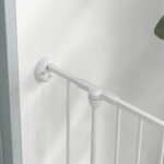 Modulinis šuniukų aptvaras ir apsauginis užtvaras su automatiniu užraktu 8 panelių 90 cm aukščio