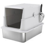 Nerūdijančio plieno kačių tualetas XL dydis