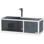 Vėžlių namelis su atidaroma viršutine dalimi ir tvirtinimu lempoms