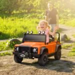 Vaikiškas Land Rover licencijuotas elektromobilis su nuotoliniu valdymu