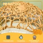 Pakeltas rataninis kačių guolis su pagalvėle