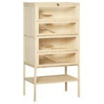 Medinis 5 aukštų graužikų narvas su 2 atskirais skyriais