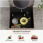 Poliratano lauko daiktadėžė su pamušalu