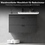 Pakabinama praustuvo spintelė su keramikiniu praustuvu