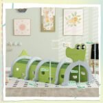 Krokodilinis vaikų žaidimų tunelis su keičiama forma