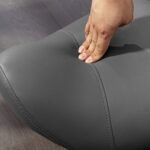 Reguliuojamo aukščio balno formos taburetė su ratukais