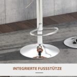 Dvi baro kėdės su atlošais, reguliuojamo aukščio, pasukamos