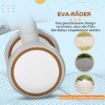 Balansinis dviratukas su reguliuojama sėdyne ir tyliais ratais