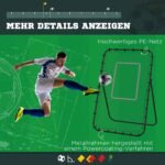 Reguliuojamo kampo ir aukščio futbolo treniruočių tinklas