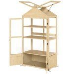 Šiltnamis su reguliuojamomis lentynomis ir stoglangiu 100 x 56