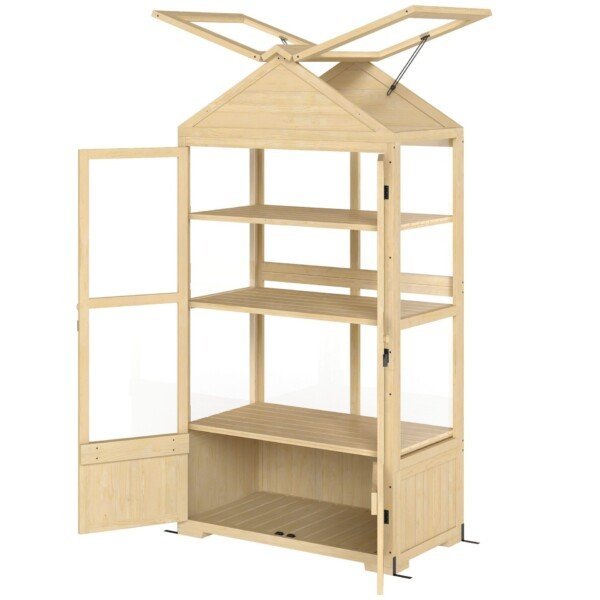 Šiltnamis su reguliuojamomis lentynomis ir stoglangiu 100 x 56