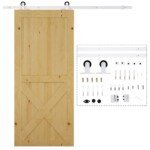 Tyli ir vietą taupanti stumdomų durų bėgelių sistema, 183 cm ilgio