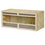 Terariumas ropliams ir amfibijoms su stiklinėmis stumdomomis durimis ir ventiliacijos grotelėmis 120x50x50 cm
