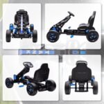 Vaikų pedalinis kartingas su stabdžiu 3-6 metų