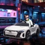 Vaikiškas elektromobilis Audi RS e-tron GT su nuotoliniu valdymu