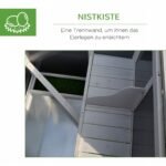 Vištidė 1–2 vištoms su 2 skyrių lizdaviete