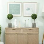 Dviejų dalių dirbtinių augalų rinkinys, atsparus UV spinduliams, lauko ir vidaus erdvėms