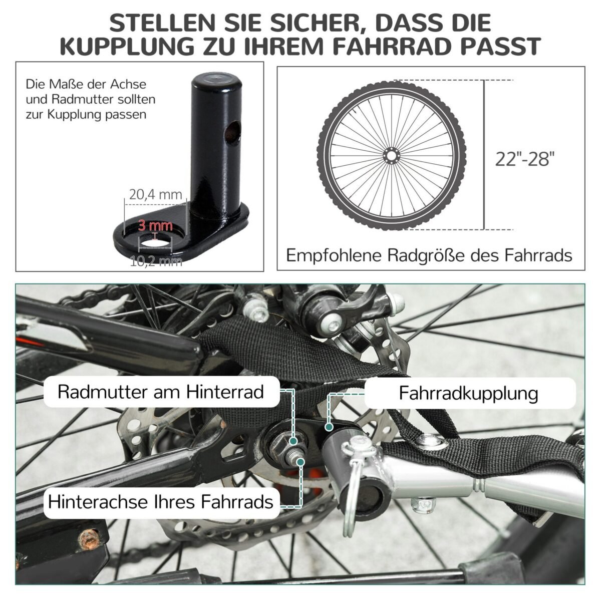 Sulankstoma dviračio priekaba gyvūnams su apsauga nuo lietaus iki 30 kg