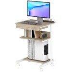 Mobilus rašomasis stalas su stalčiumi ir lentynomis