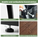 Daugiaaukštis augalų stovas su auginimo šviestuvais (Ruda + Juoda)