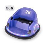 Elektrinis paspiriamasis automobilis su 360° sukimusi ir nuotolinio valdymo pulteliu (Violetinė)