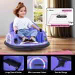 Elektrinis paspiriamasis automobilis su 360° sukimusi ir nuotolinio valdymo pulteliu (Violetinė)