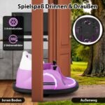Elektrinis paspiriamas automobilis 360° su vairalazde (Rožinė)