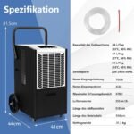 Galingas oro sausintuvas 66 L/parą 418 m² plotui (Balta)