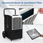 Galingas oro sausintuvas 66 L/parą 418 m² plotui (Balta)