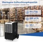 Galingas oro sausintuvas 66 L/parą 418 m² plotui (Balta)