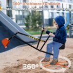 Sėdimasis metalinis ekskavatorius su 360° besisukančia sėdyne ir vairuojama kauše (Oranžinė)