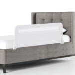 Sulankstomas vaikų lovos apsaugas 100 cm (Balta)