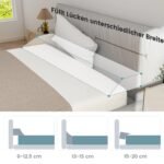 Trapecijos formos lovos užpildas su šoninėmis kišenėlėmis (Pilka)