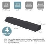 Trapecijos formos lovos užpildas su šoninėmis kišenėlėmis (Pilka)