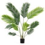 Dirbtinė Areca palmė 140 cm rinkinys iš 2 vnt (Žalia)