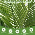 Dirbtinė Areca palmė 140 cm rinkinys iš 2 vnt (Žalia)