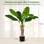 Dirbtinis tropinis bananmedis 107 cm (Žalia)