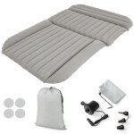 Pripučiama automobilio čiužinys 190x130 cm 7 oro kamerų (Pilka)