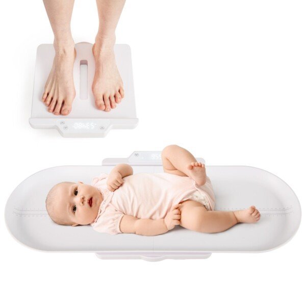 Daugiafunkcė skaitmeninė kūdikių ir augintinių svarstyklė (Balta)