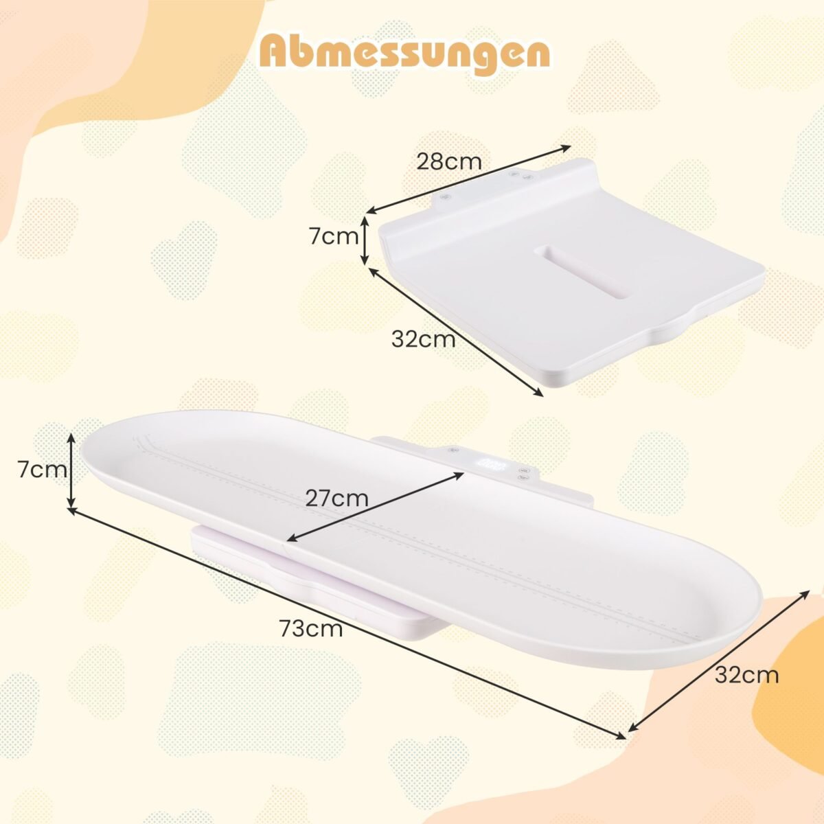 Daugiafunkcė skaitmeninė kūdikių ir augintinių svarstyklė (Balta)