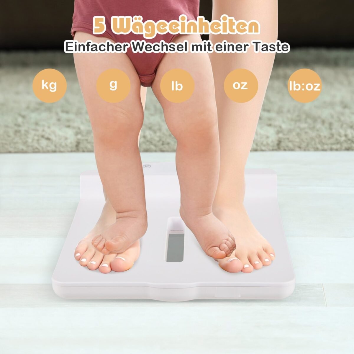 Daugiafunkcė skaitmeninė kūdikių ir augintinių svarstyklė (Balta)