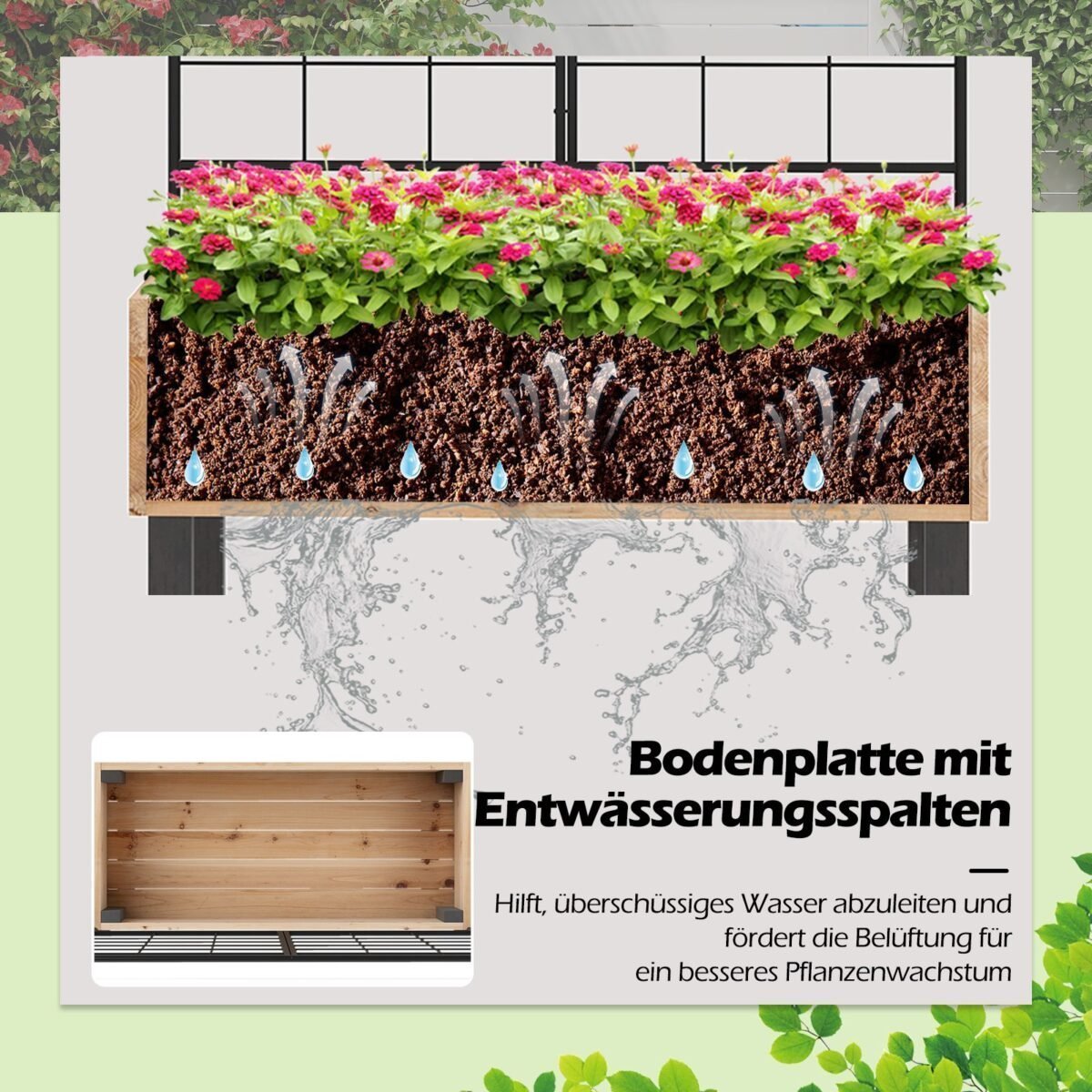 Pakeliamoji lysvė su grotelėmis ir lentyna (Juoda)