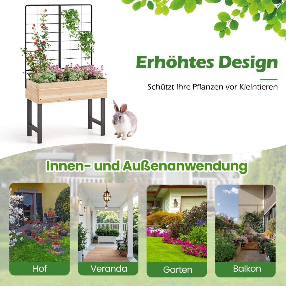 Pakeliamoji lysvė su grotelėmis ir lentyna (Juoda)