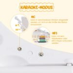 Elektroninis 37 klavišų instrumentas su kėdute (Balta)