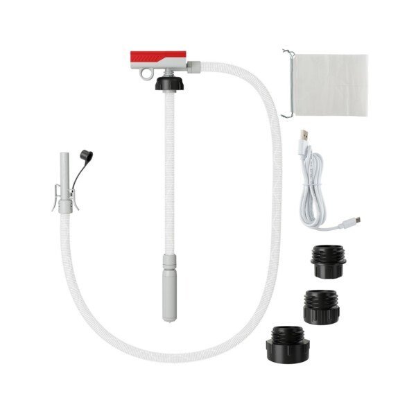 Elektrinė kuro perpylimo pompa su auto stop funkcija (Balta)