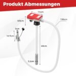 Elektrinė kuro perpylimo pompa su auto stop funkcija (Balta)