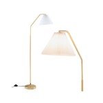 Lankstoma grindinė lempa su reguliuojama galvute (Balta)